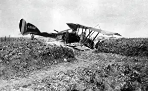 Westfront: Shot down British airplane, 1918