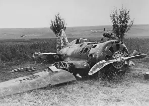 Sowjetunion: Shot down Russian fighter machine, 1941