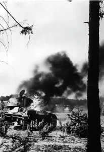 Fired: Shot down Soviet tank on the Eastern Front, 1941
