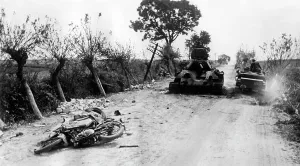 T 34: Shot down Soviet tank on the Eastern Front, 1941