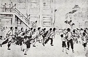 Slogan: Shouting of Slogan at the Shanghai-Japanese Commerce
