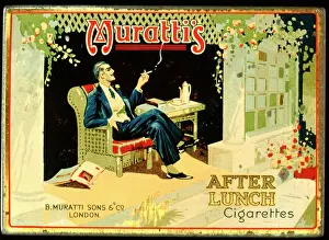 Showcard: Showcard, Muratti's After Lunch Cigarettes