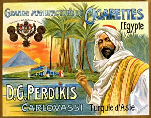 Showcard: Showcard, Perdikis Egyptian cigarettes