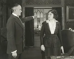 Displeasure: Showing her the door