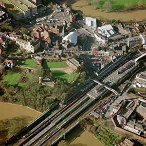 Mid 19th: Shrewsbury Castle and station