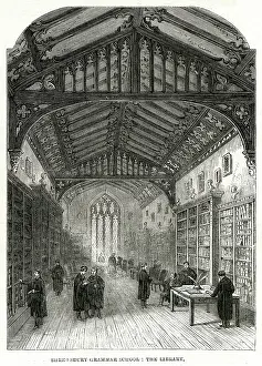 Grammar: Shrewsbury Grammer School - library 1861
