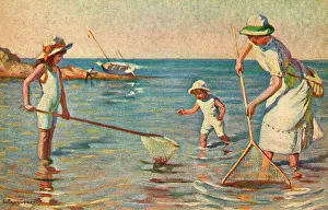Shrimping: SHRIMPING BY THE SEA