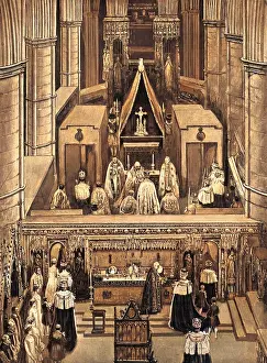 Diagrammatic: The Shrine of St Edward and its part in the Coronation cerem