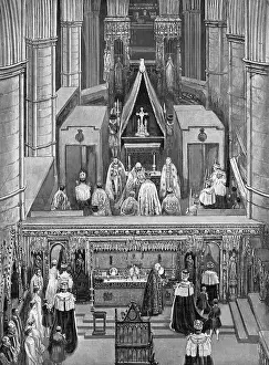 Diagrammatic: The Shrine of St Edward and its part in the Coronation cerem