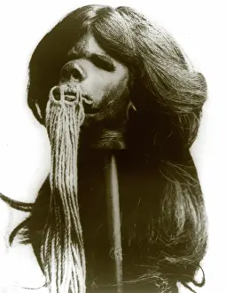 Shrunken: Shrunken head, from Ecuador, circa 1890-1930. ?