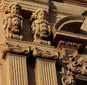 Siracusa: Sicilian Baroque architectural detail, Noto, Sicily, Italy