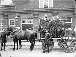 Sidcup Fire Brigade and Horse Drawn Fire Engine