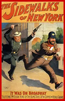 Satirizing: The Sidewalks of New York, 1896