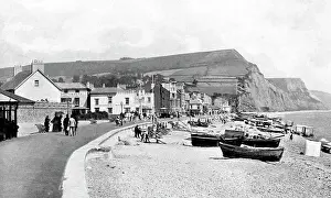 Sidmouth: Sidmouth Beach early 1900s