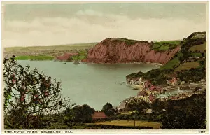 Sidmouth: Sidmouth, Devon - View of the town from Salcombe Hill