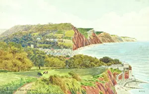 Sidmouth: Sidmouth, Devon, viewed from Peak Hill