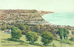 Sidmouth: Sidmouth, Devon, viewed from Peak Hill