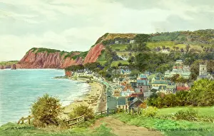 Sidmouth: Sidmouth, Devon, viewed from Salcombe Hill