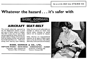 Siebe: Siebe Gorman Aircraft Seat Belts