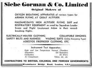 Siebe: Siebe Gorman Safety Equipment, Oxygen