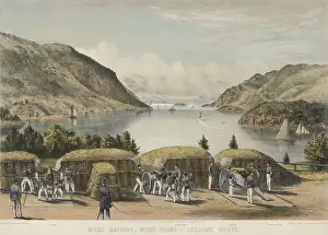 Lcgr1908: The Siege Battery at West Point, looking north