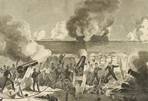 Trajectory: Siege of Fort Sumter by a Confederate batteries