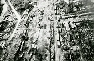 Yards: Siegen, Germany, bomb damage to the railway yards