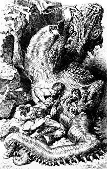 Saga: Siegfried, Germanic mythical creature, scene