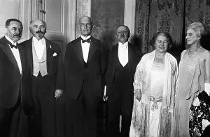 Fulda: Siegfried Trebitsch, John Galsworthy, Ludwig Fulda and Karin