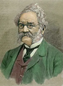 Dynamo: Siemens, Werner von (1816-1892). Engraving
