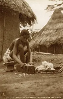 Separating: Sierra Leone - Separating the seed from the cotton