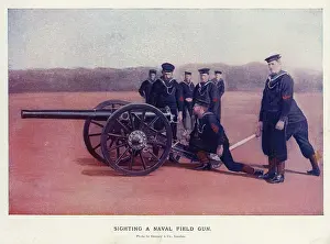 Sighting: Sighting a Naval Field Gun, Boer War
