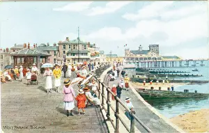 Sightseers: Sightseers West Parade Bognor. Band stand and pier