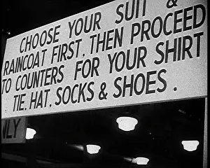 Choose: A Sign at a Clothing Centre in a Demobilisation