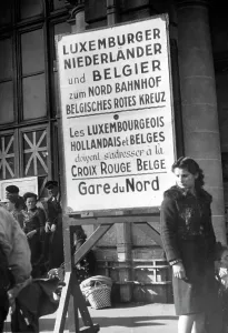 Asked: Sign at the Gare de l'Est in Paris, 1940