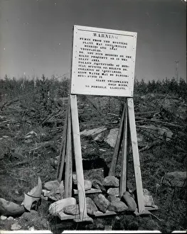 Yellowknife: Sign in gold mining area, Yellowknife, Canada