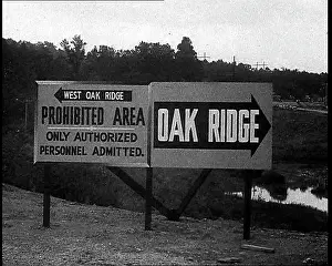 Sign For Oak Ridge Nuclear Facility In the