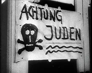 Juden: Sign Reading - Achtung Juden