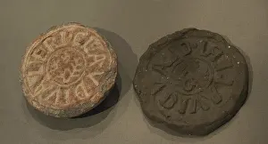 Valerius: Signacula. Terracotta stamp, and modern impression