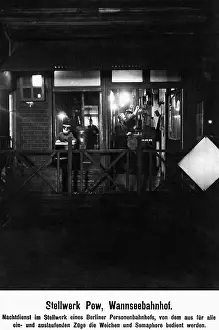 Wannsee: A signal box in Berlin, 1931
