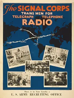 Locality: The Signal Corps trains men for telegraph, telephone, radio
