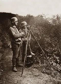 Indicator: Signal post during a maneuver of the Reichswehr, 1925