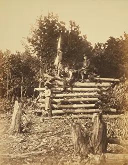 Antietam: Signal station on Elk Mountain, Md. overlooking battle-field