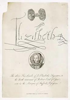 Devereux: Signature of Queen Elizabeth I