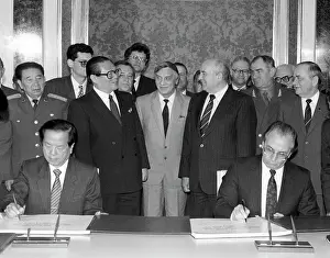 Qian: Signing of agreement between China and Soviet Union, 1991