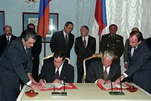 Levon: Signing of agreement in Kremlin, 1995