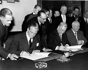 Documentation: Signing of British-Soviet Communique, London