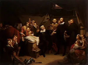 Mayflower: Signing the Compact on Board the Mayflower