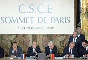 Conventional: Signing in Paris, 1990