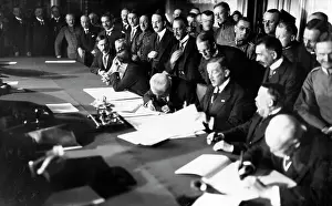 Rajecz: Signing the Treaty of Bucharest, 1918